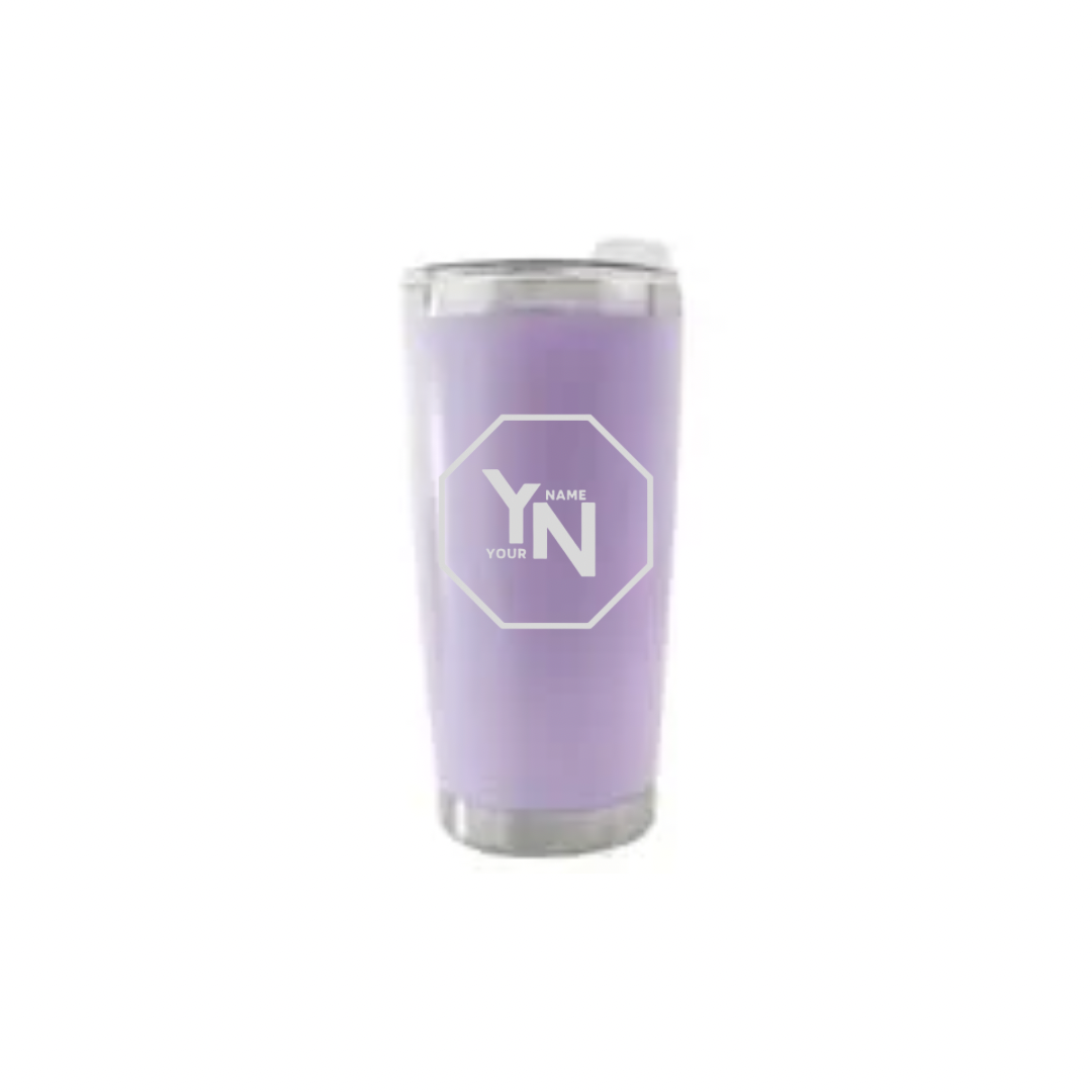 Personalised Gift: Thermal Travel Mug, Logo Design, Your Name & Initials