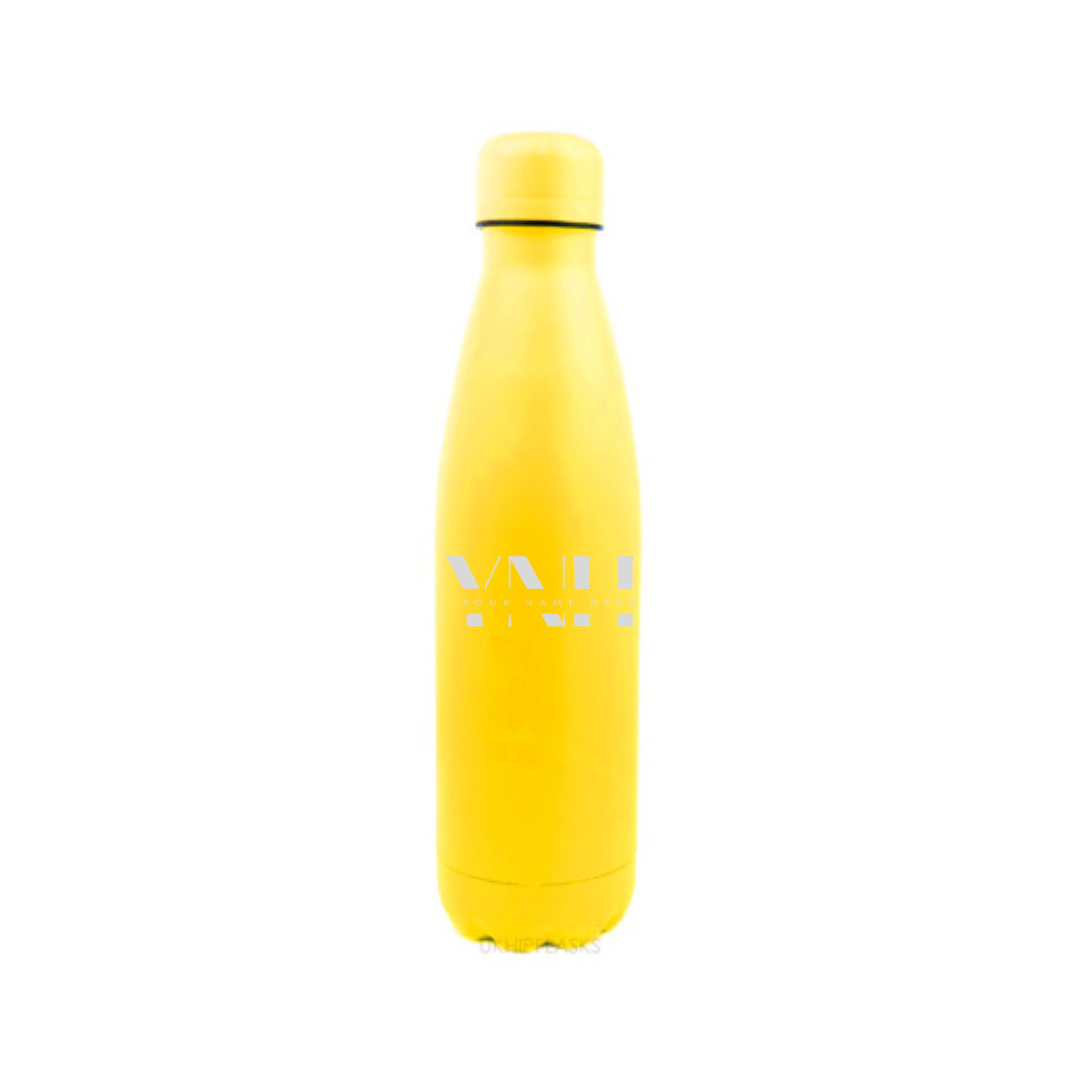 Personalised Gift: Steel Water Bottle, Personalised with Your Name & Initials