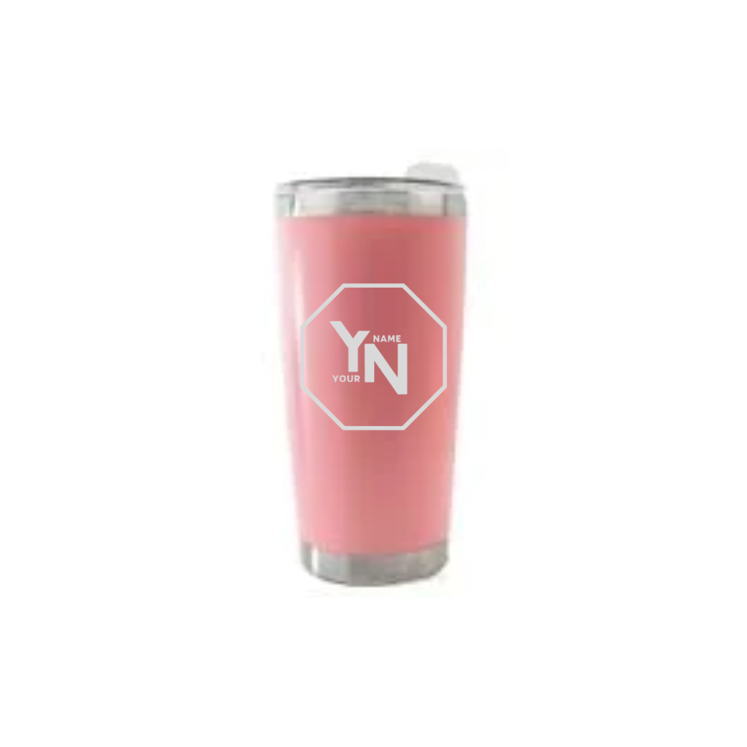 Personalised Gift: Thermal Travel Mug, Logo Design, Your Name & Initials