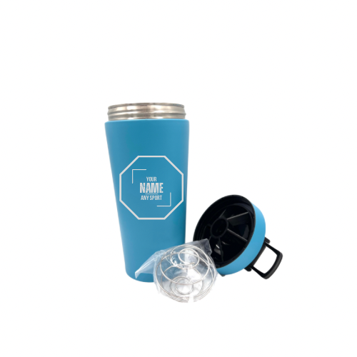 Personalised Gift: Custom Steel Protein Shaker, Fitness Gift, Gym Gift, Any Name & Initials