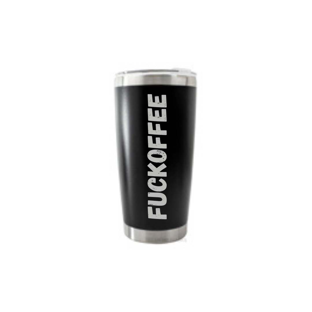 Personalised Gift: Thermal Travel Mug, Fuckoffee Design