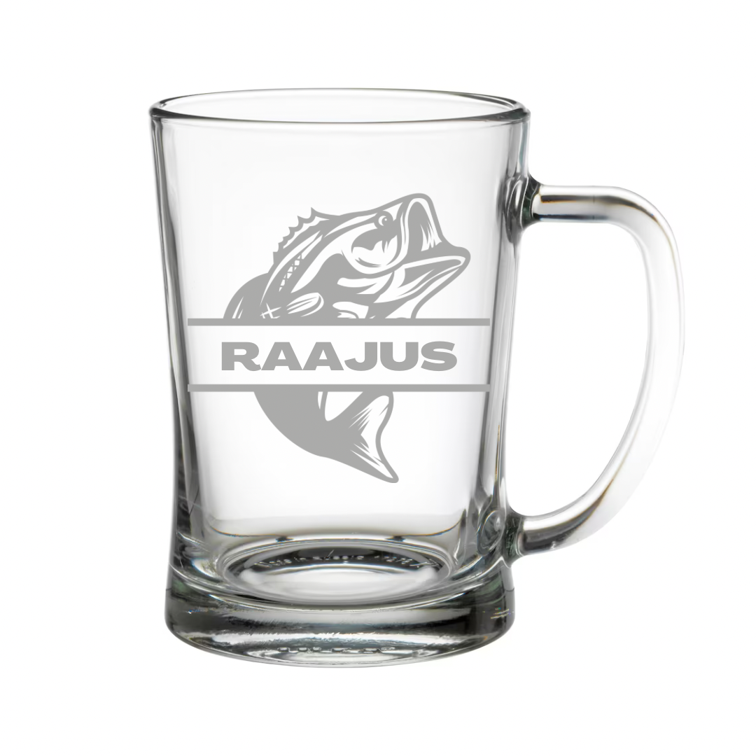 Personalised Gift: Beer Tanker, Fishing Design, Any Name