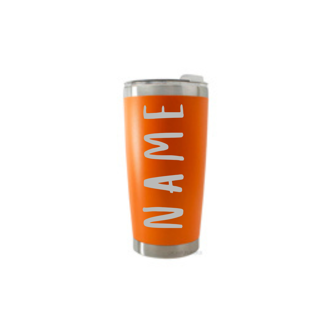 Personalised Gift: Thermal Travel Mug, Shit Happen’s Coffee Helps Design