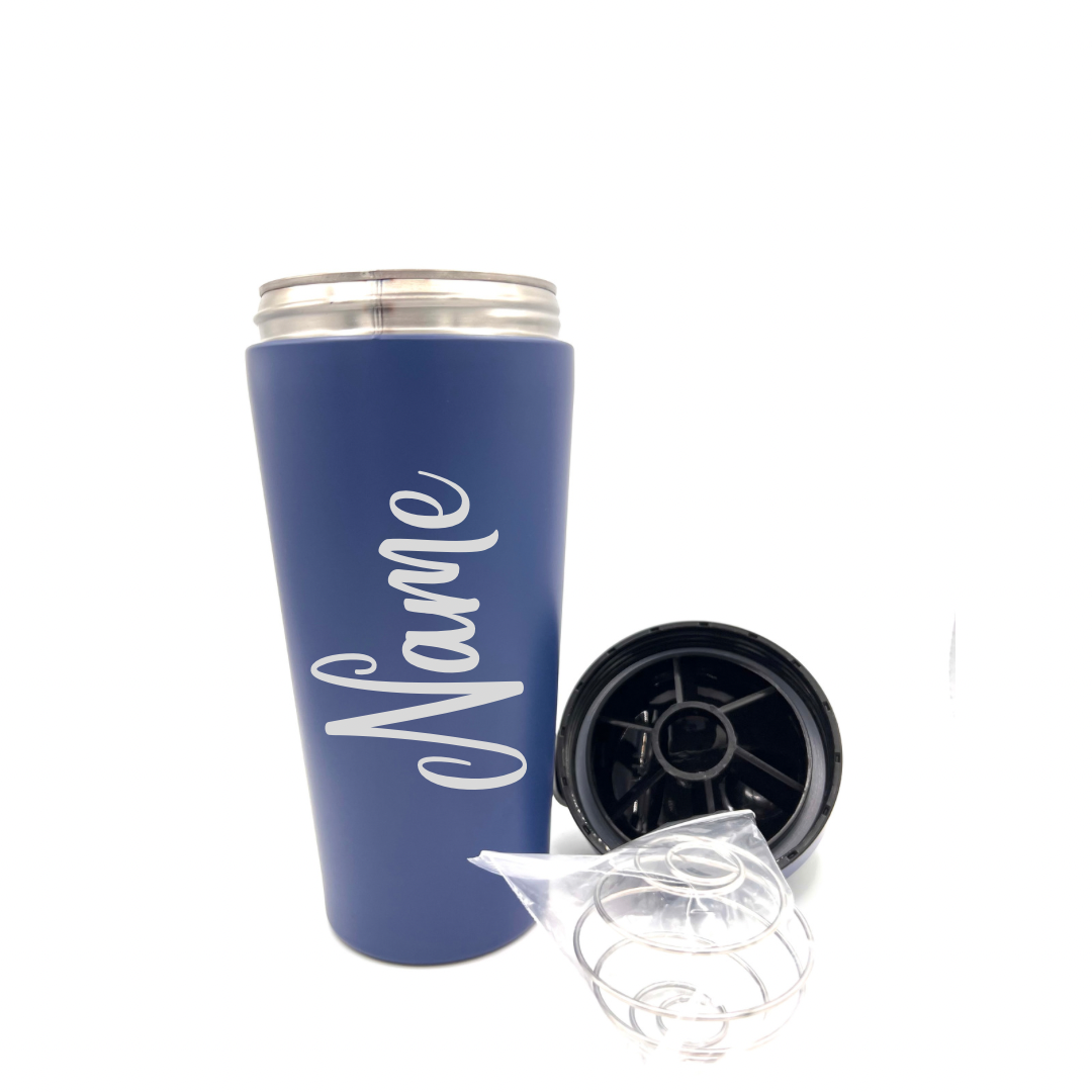 Personalised Gift: Custom Steel Protein Shaker, Fitness Gift, Gym Gift