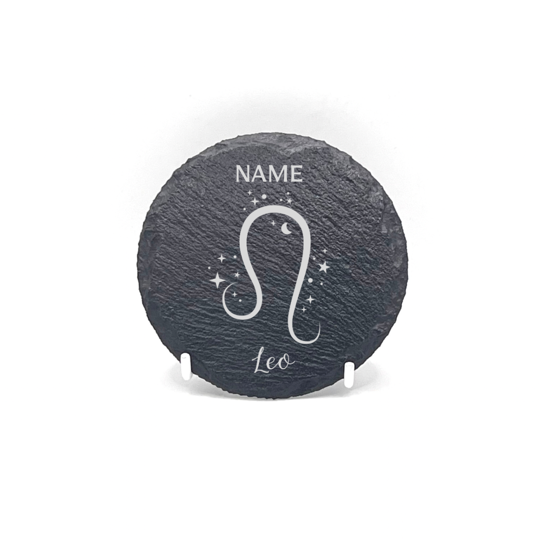 Personalised Gift: Personalised, Slate Coaster, Sign of the Zodiac, Star Sign & Any Name