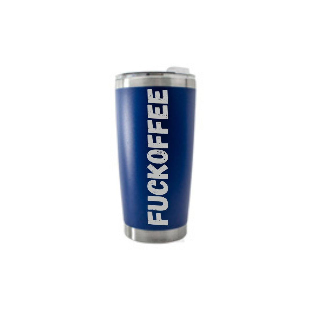 Personalised Gift: Thermal Travel Mug, Fuckoffee Design