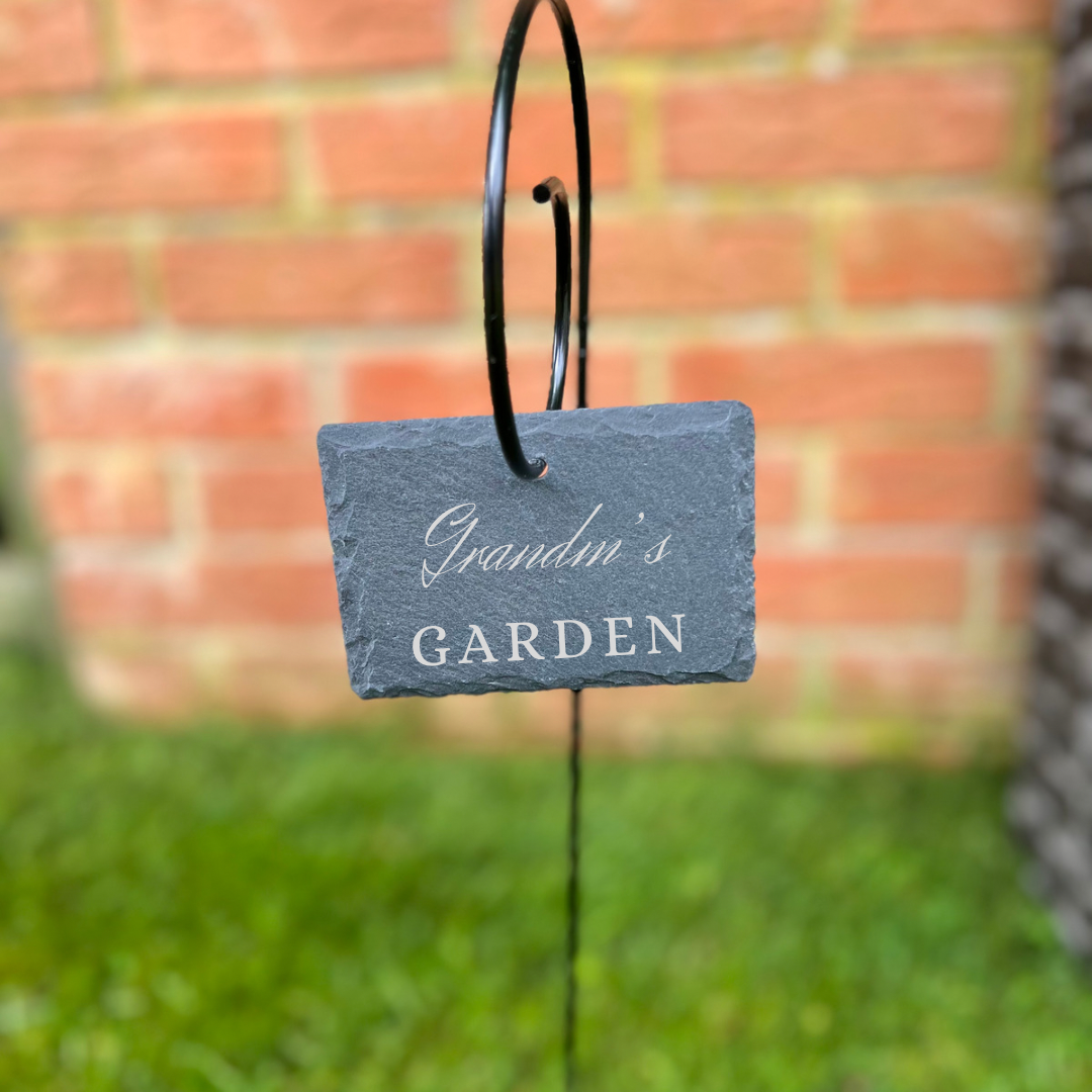 Personalised Gift: Slate, Garden Tag / Plant Tag