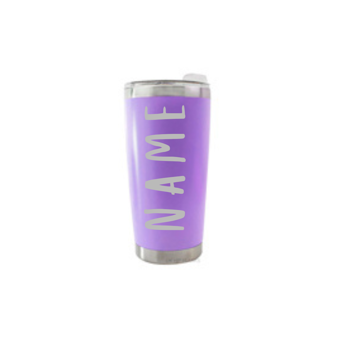 Personalised Gift: Thermal Travel Mug, Shit Happen’s Coffee Helps Design