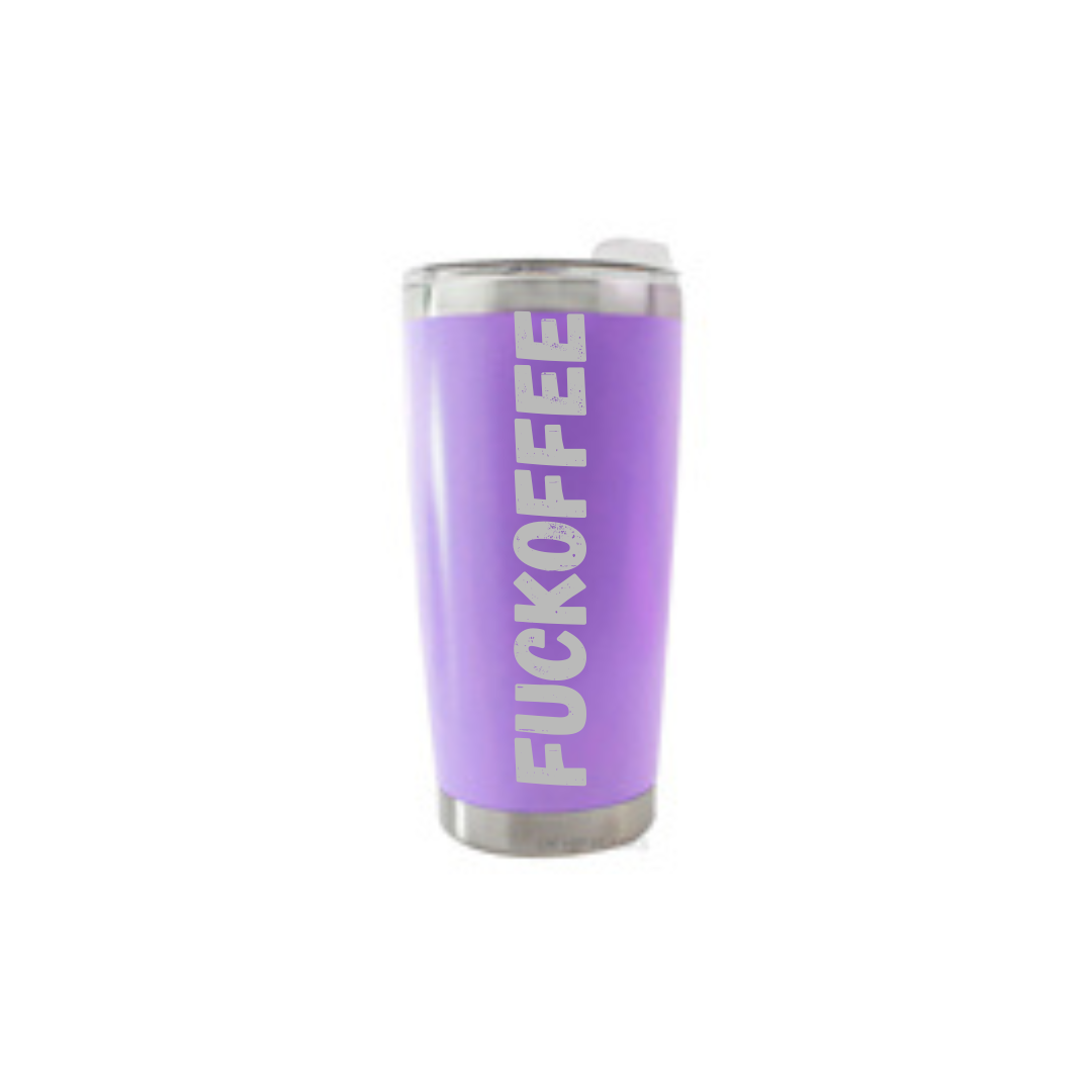 Personalised Gift: Thermal Travel Mug, Fuckoffee Design