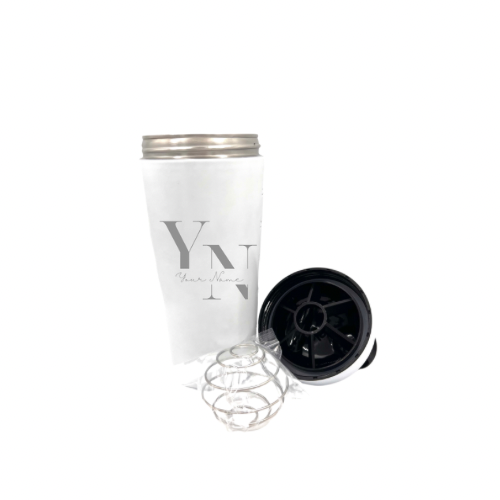 Personalised Gift: Custom Steel Protein Shaker, Fitness Gift, Gym Gift, Any Name & Initials