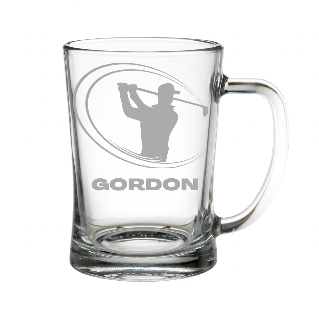 Personalised Gift: Beer Tanker, Golf Design, Any Name