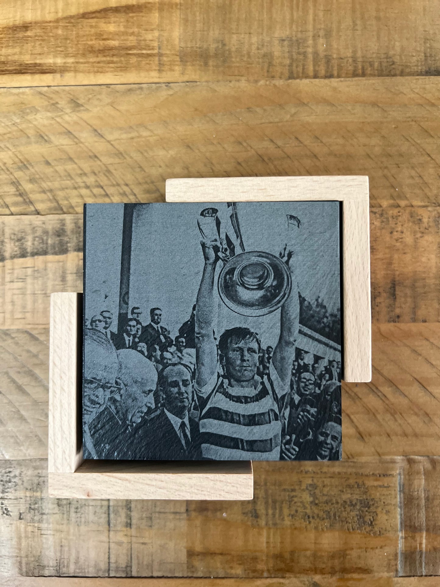 Personalised Gift: Celtic Legends, Slate Coaster Gift Set, With Box