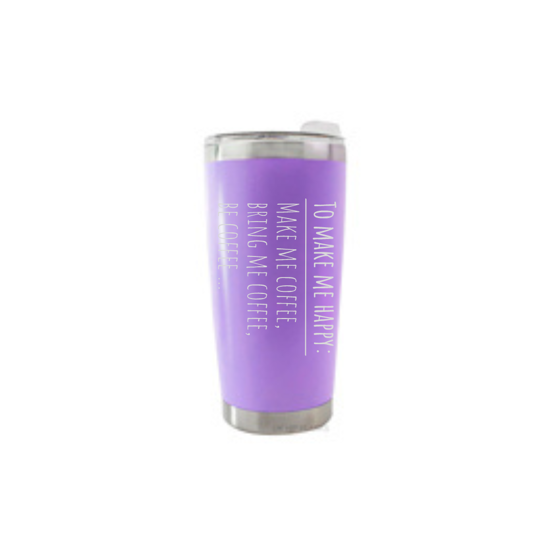 Personalised Gift: Thermal Travel Mug, Bring Me My Coffee Design