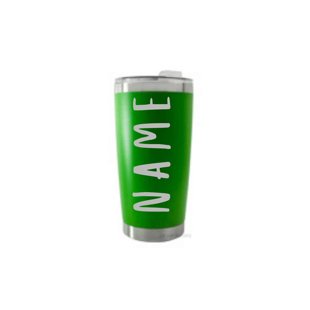 Personalised Gift: Thermal Travel Mug, Shit Happen’s Coffee Helps Design