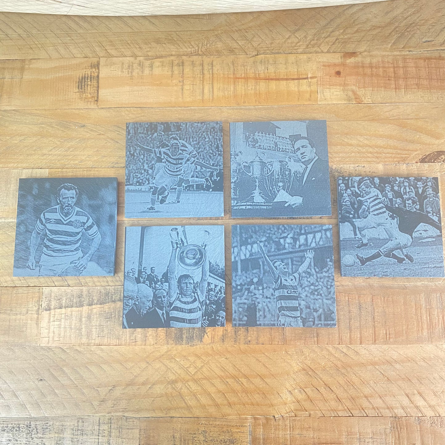 Personalised Gift: Celtic Legends, Slate Coaster Gift Set, With Box