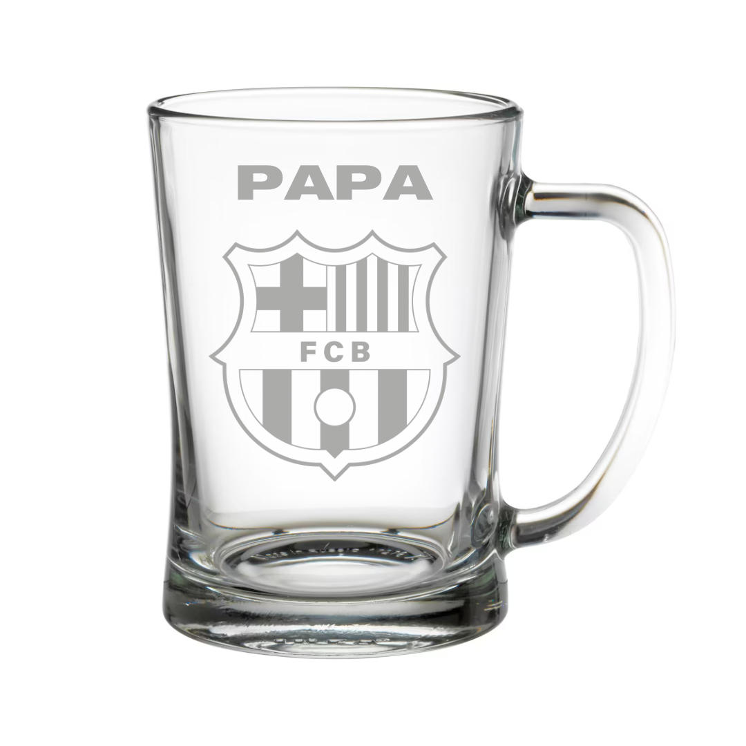 Personalised Gift: Beer Tanker, Football Design, Any Club Badge, Any Name