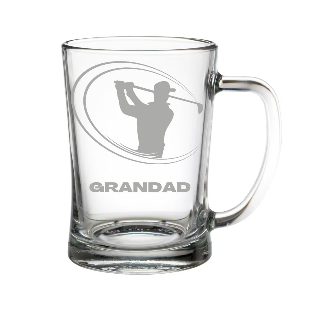 Personalised Gift: Beer Tanker, Golf Design, Any Name