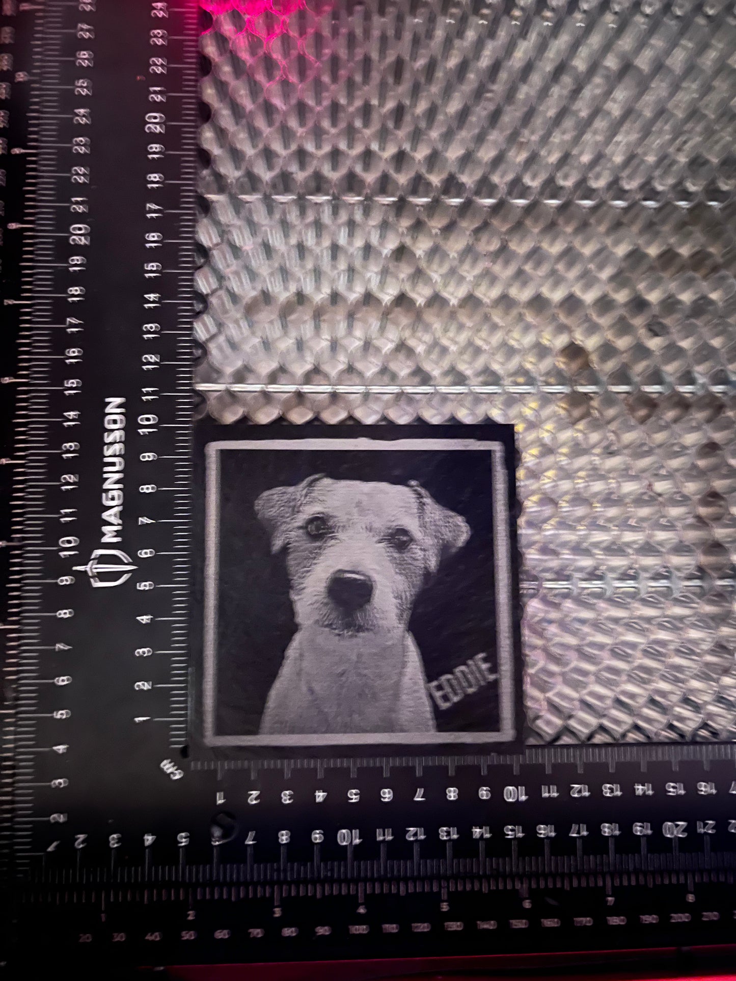 Personalised Gift: Slate Coaster, Your Pet & Name, Dog, Cat, Rabbit, Fish, Hamster, Lizard