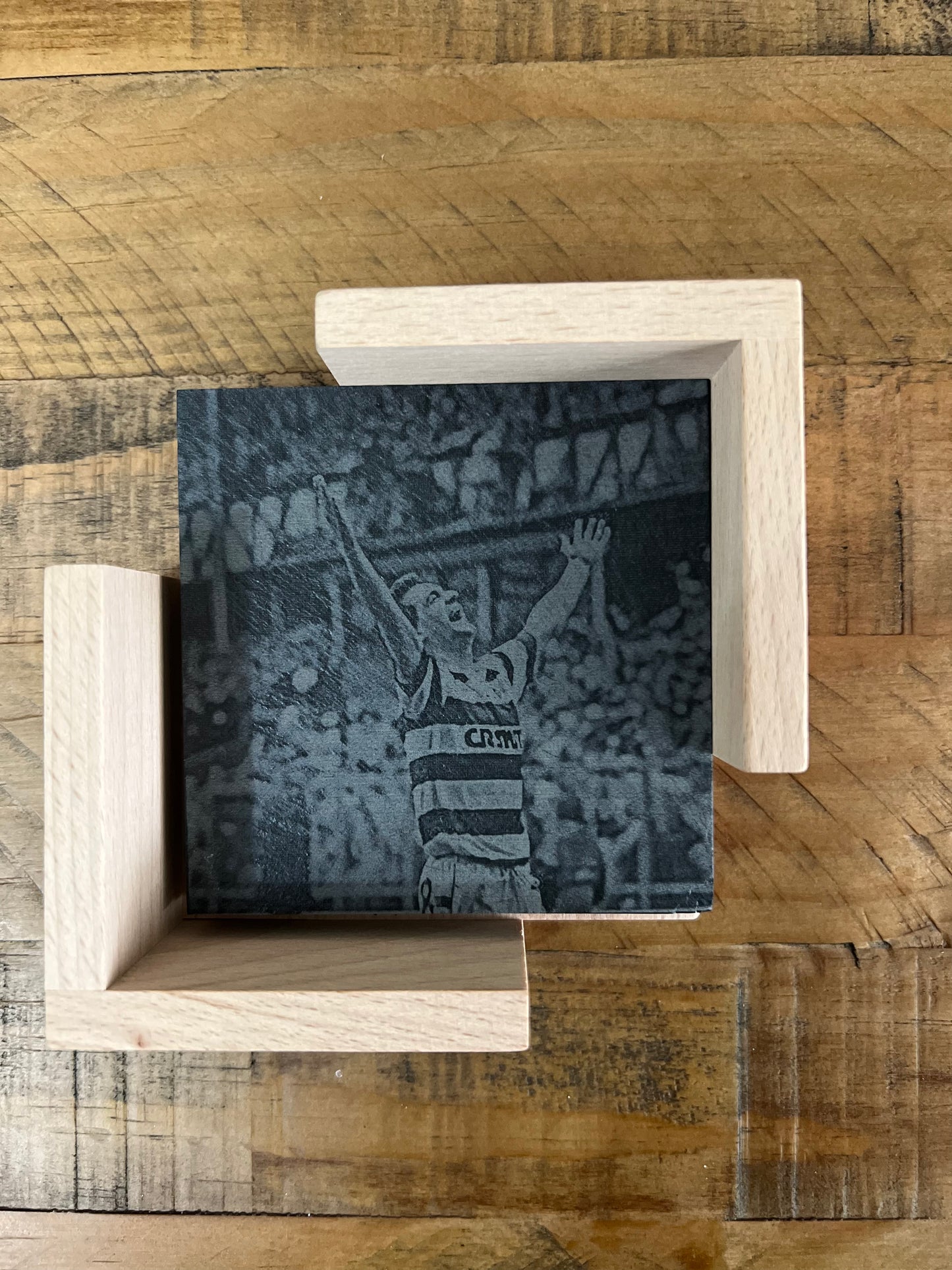 Personalised Gift: Celtic Legends, Slate Coaster Gift Set, With Box