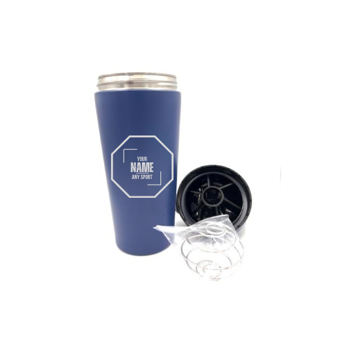 Personalised Gift: Custom Steel Protein Shaker, Fitness Gift, Gym Gift, Any Name & Initials