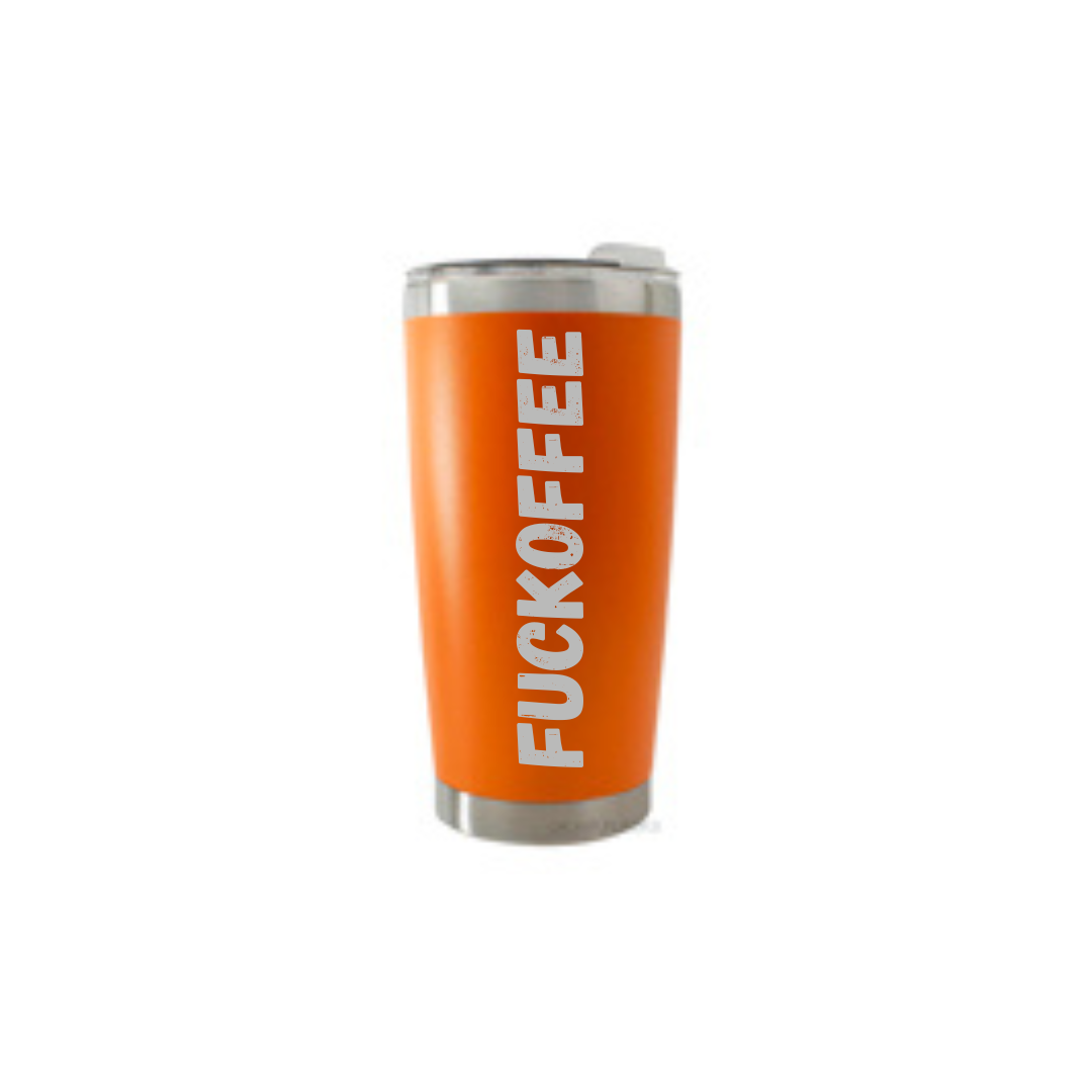 Personalised Gift: Thermal Travel Mug, Fuckoffee Design