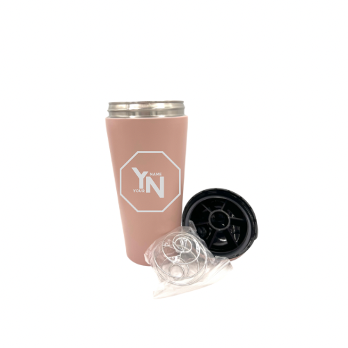 Personalised Gift: Custom Steel Protein Shaker, Fitness Gift, Gym Gift, Any Name & Initials