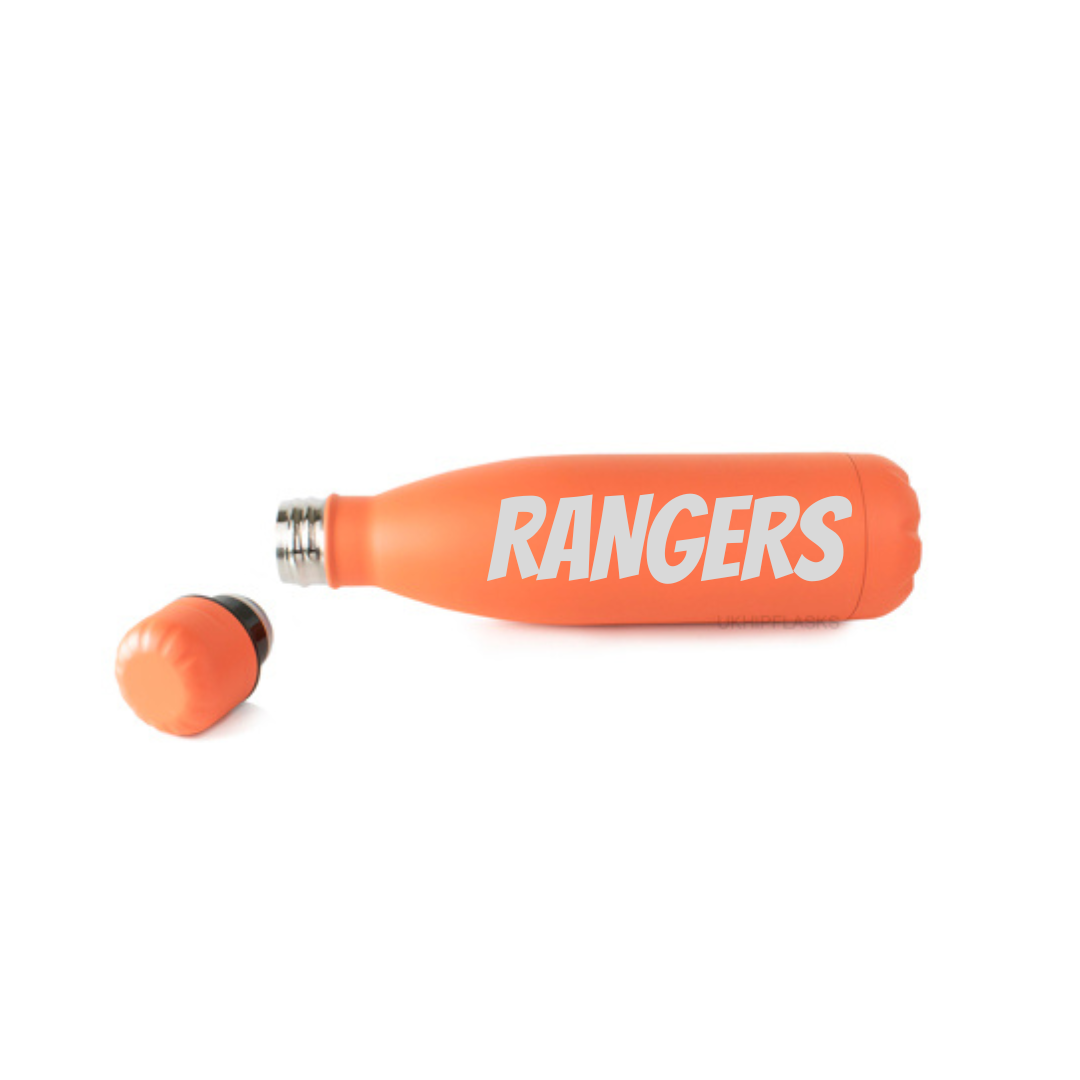 Personalised Gift: Steel Water Bottle, Any Club Name & Any Name
