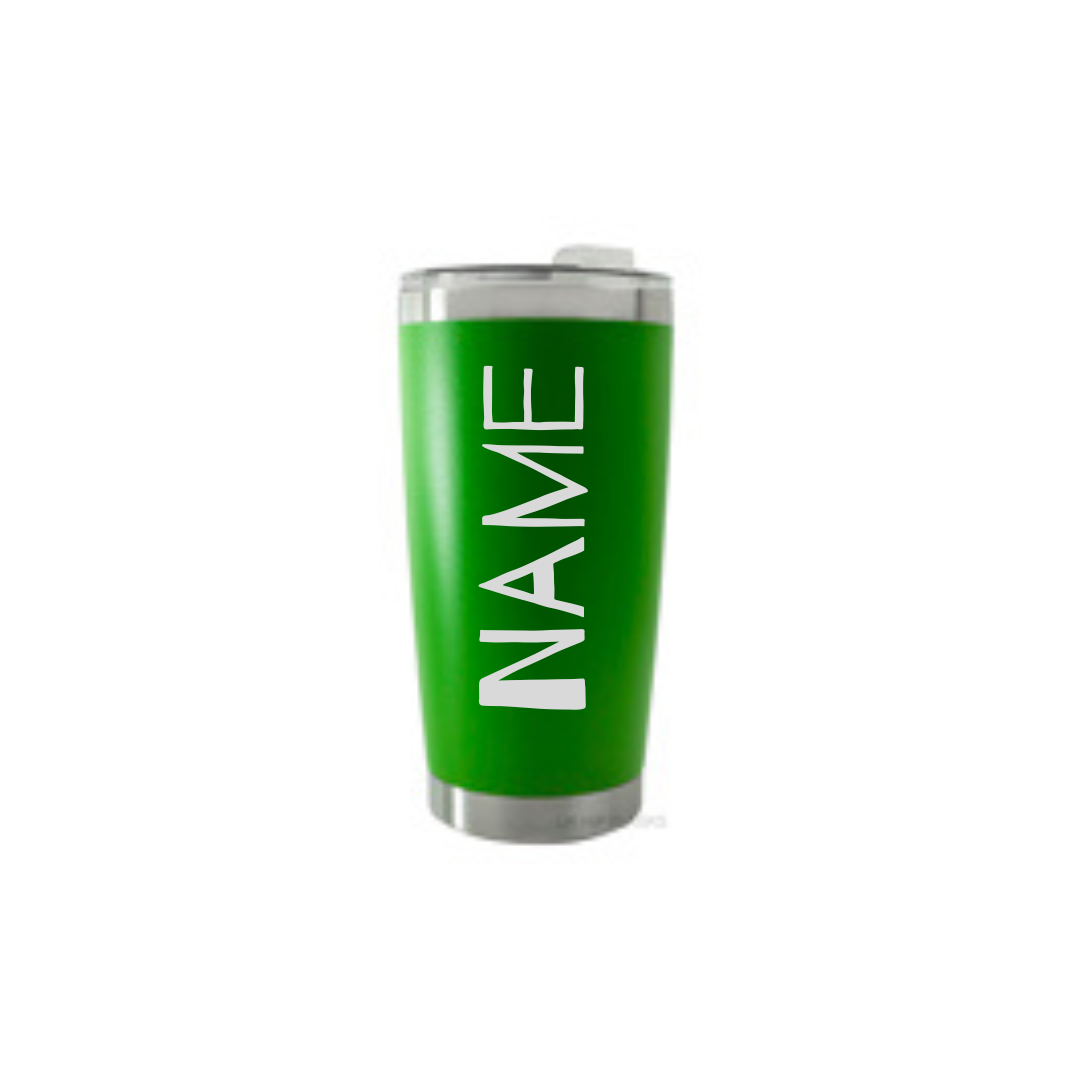 Personalised Gift: Thermal Travel Mug, Weed & Coffee Time Design