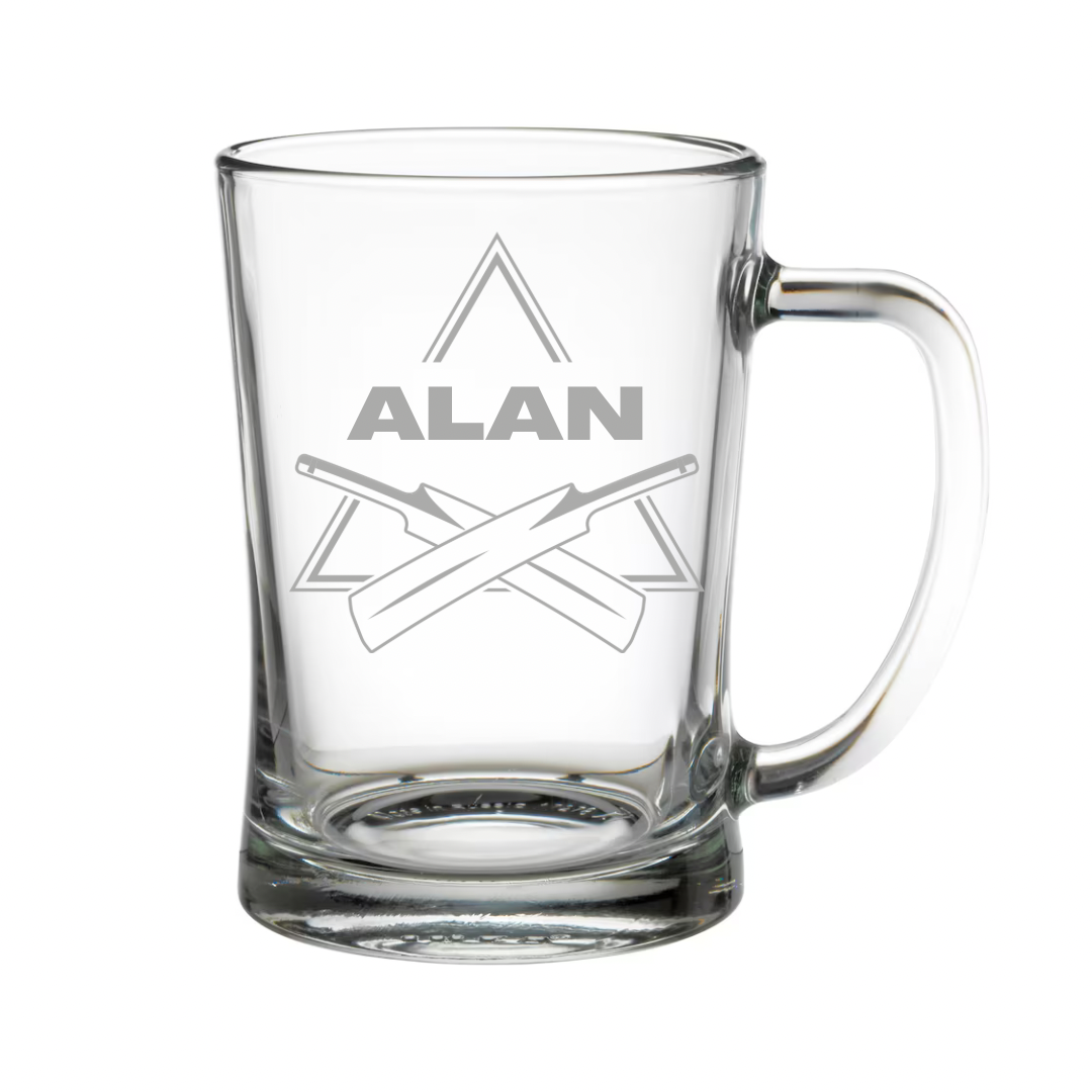 Personalised Gift: Beer Tanker, Cricket Design, Any Name