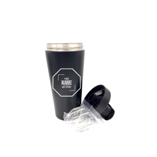 Personalised Gift: Custom Steel Protein Shaker, Fitness Gift, Gym Gift, Any Name & Initials
