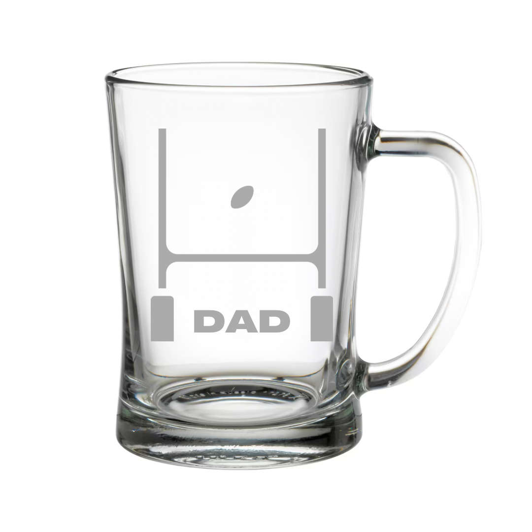 Personalised Gift: Beer Tanker, Rugby Design, Any Name