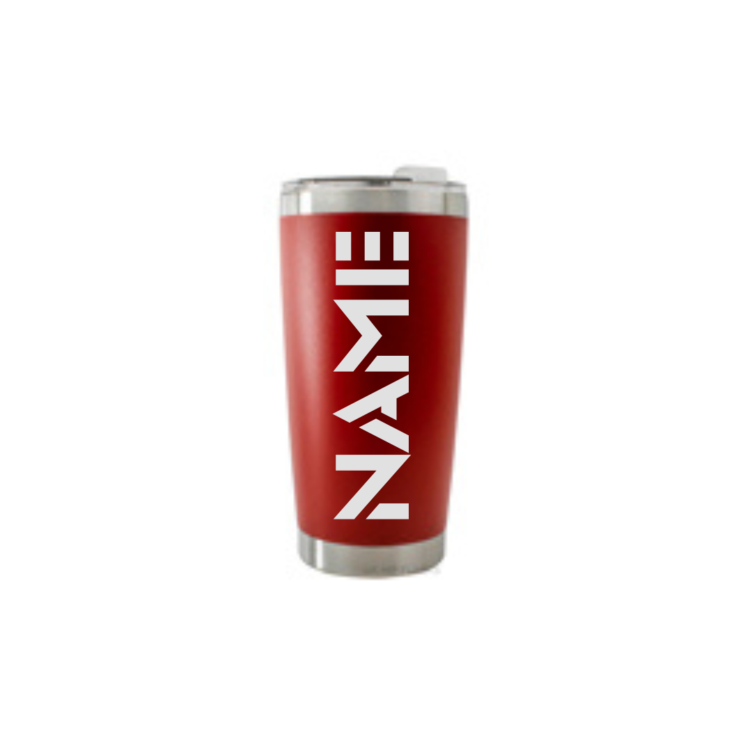 Personalised Gift: Thermal Travel Mug, Weed & Coffee Design