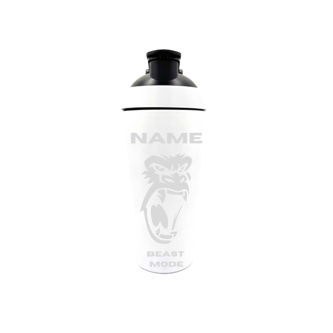 Personalised Gift: Custom Steel Protein Shaker, Fitness Gift