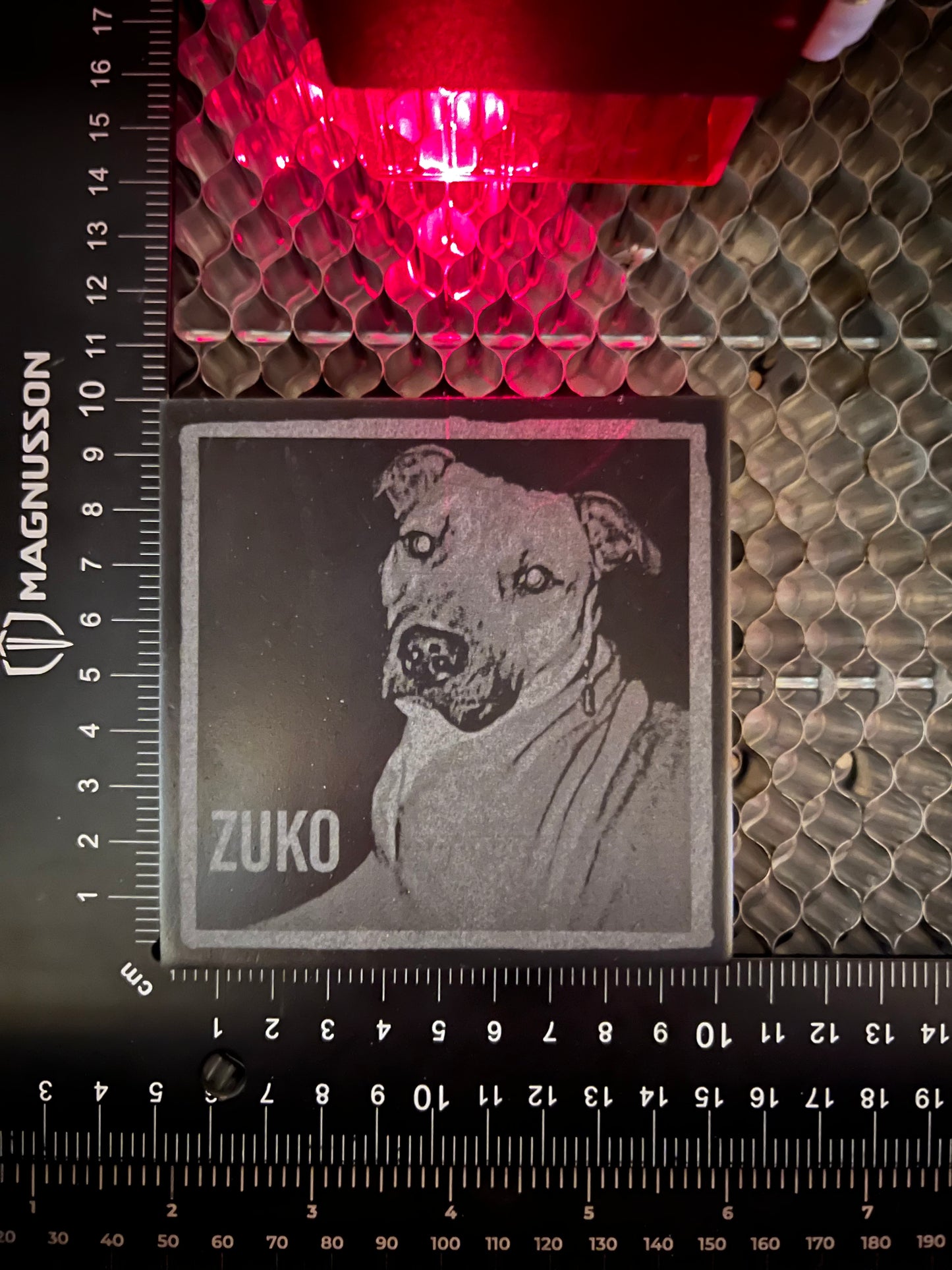 Personalised Gift: Slate Coaster, Your Pet & Name, Dog, Cat, Rabbit, Fish, Hamster, Lizard