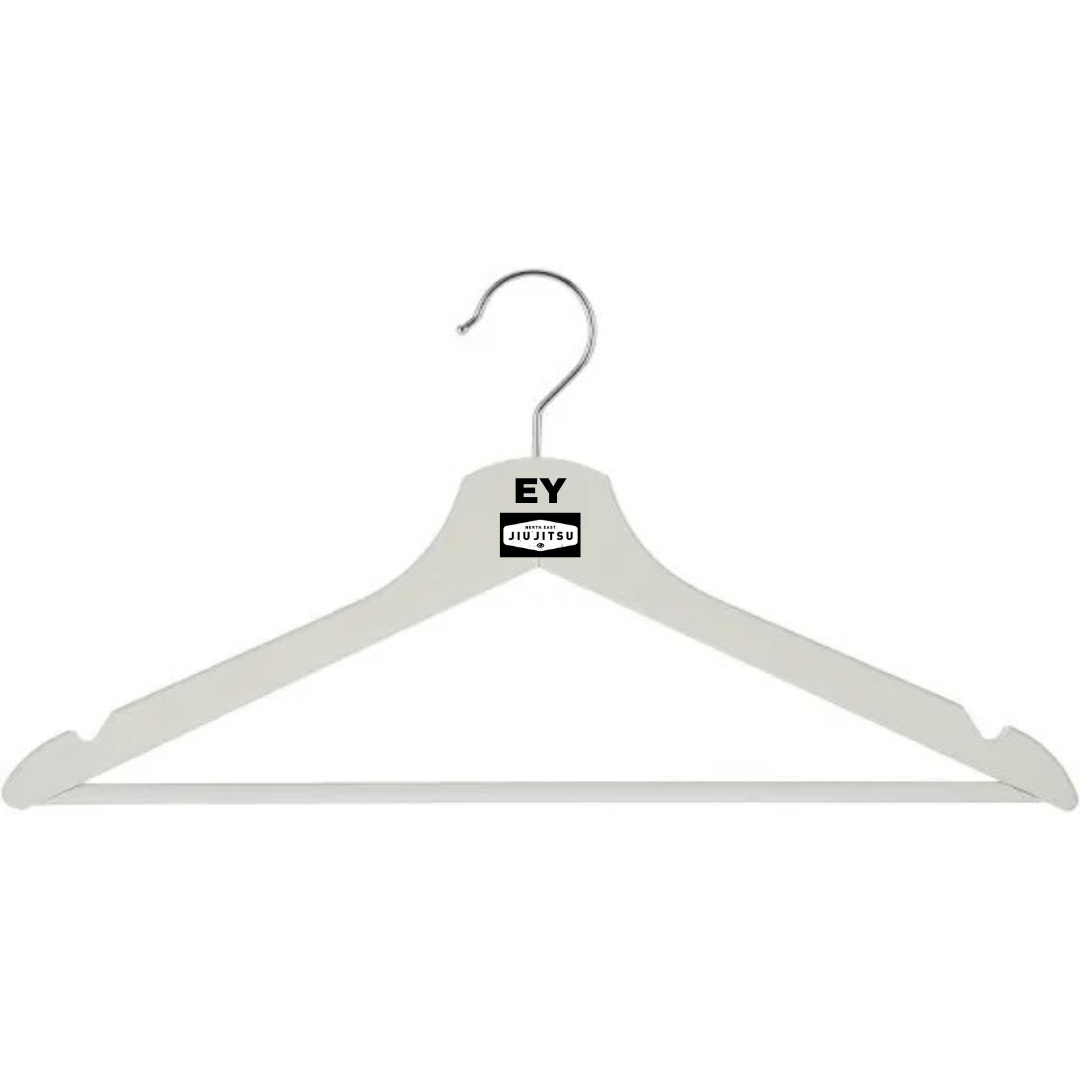 Personalised Gift: Personalised Wooden Coat Hanger, Your Initials & Any Logo