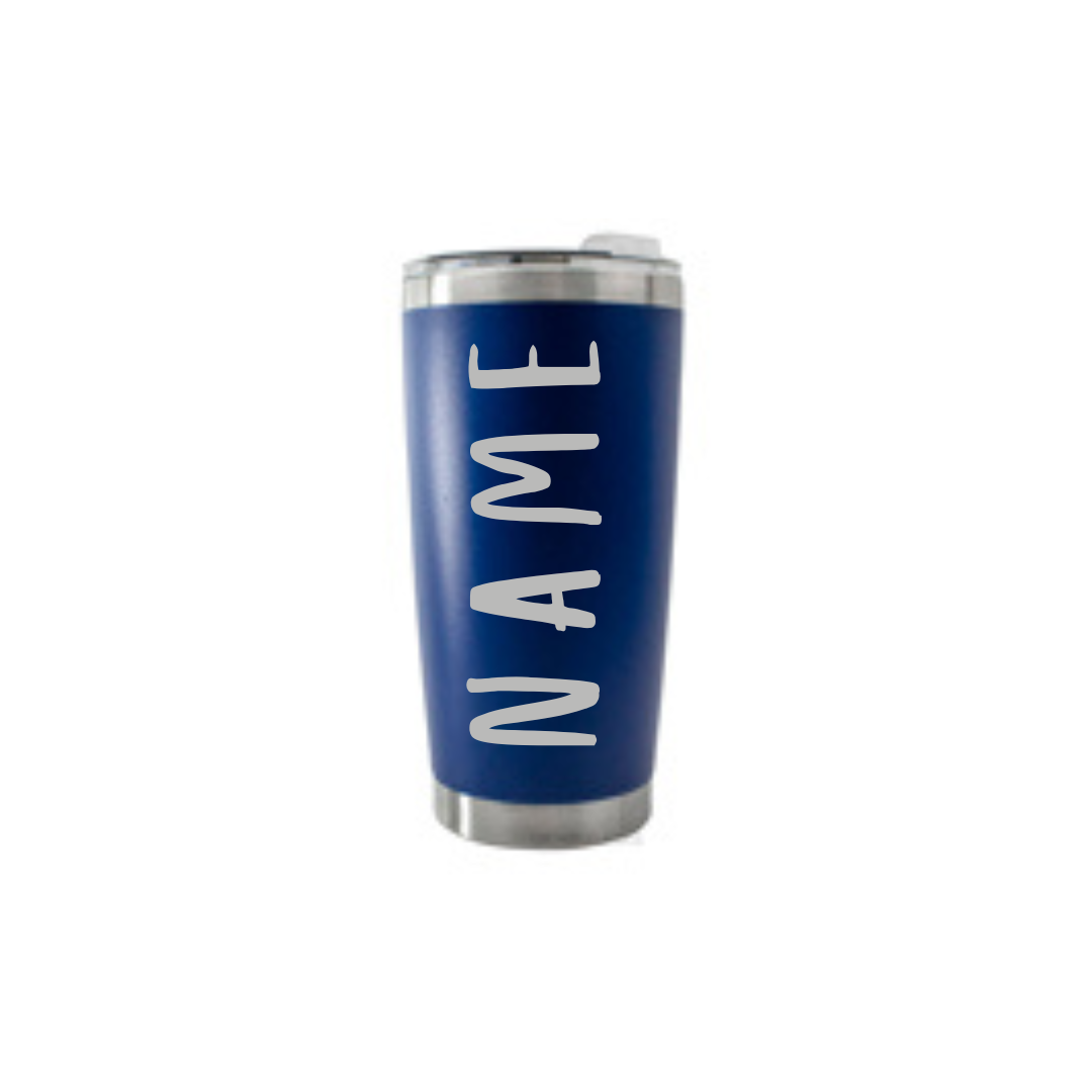 Personalised Gift: Thermal Travel Mug, Shit Happen’s Coffee Helps Design