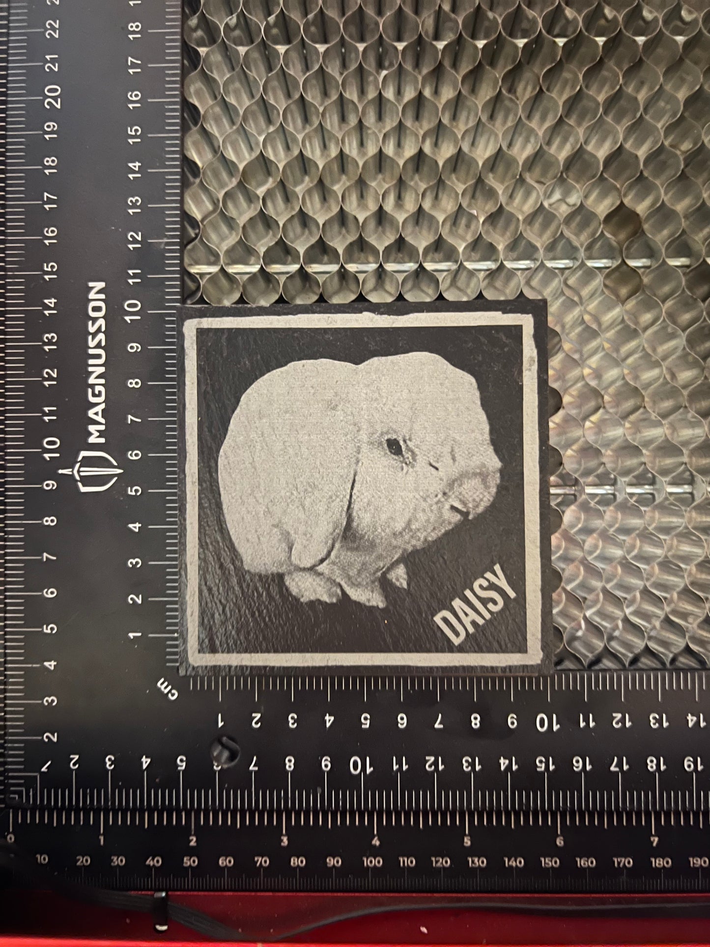 Personalised Gift: Slate Coaster, Your Pet & Name, Dog, Cat, Rabbit, Fish, Hamster, Lizard