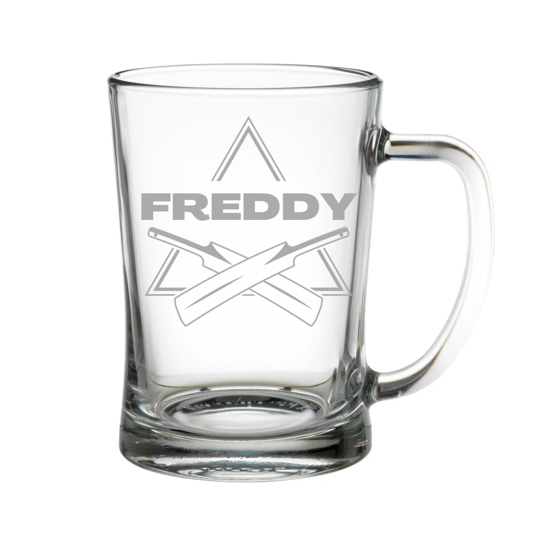 Personalised Gift: Beer Tanker, Cricket Design, Any Name