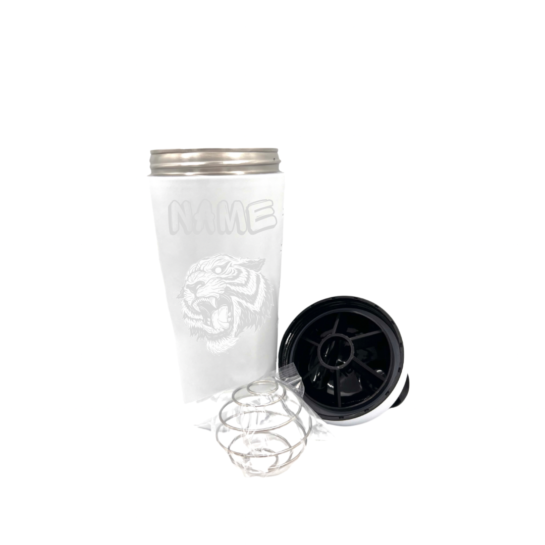 Personalised Gift: Custom Steel Protein Shaker, Fitness Gift, Gym Gift