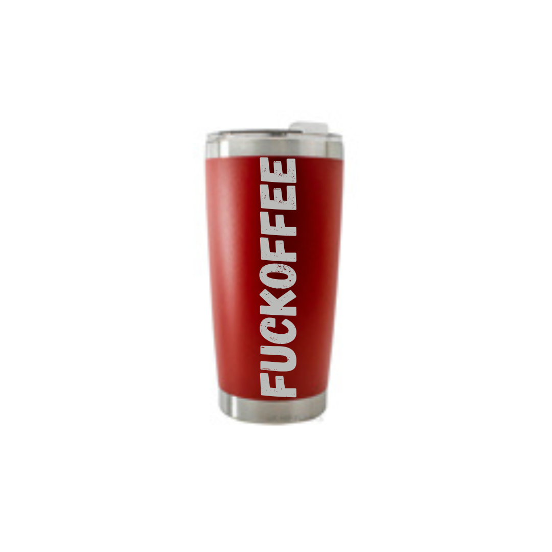 Personalised Gift: Thermal Travel Mug, Fuckoffee Design