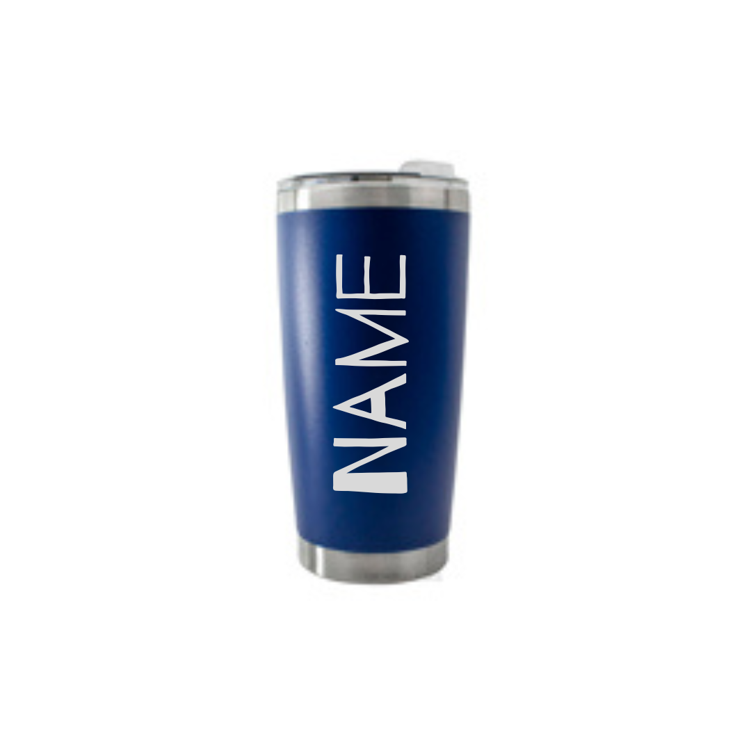 Personalised Gift: Thermal Travel Mug, Weed & Coffee Time Design