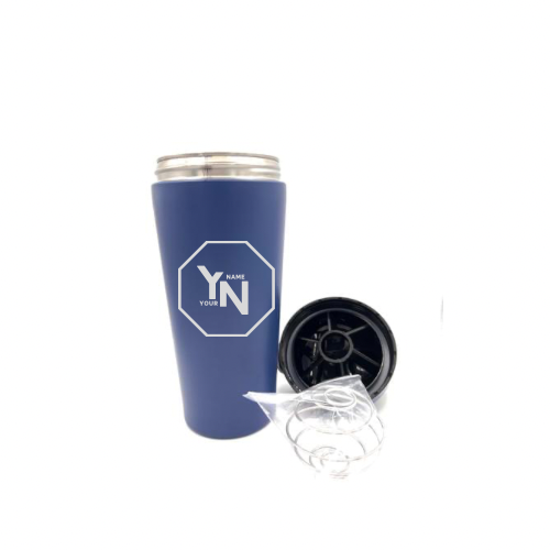 Personalised Gift: Custom Steel Protein Shaker, Fitness Gift, Gym Gift, Any Name & Initials