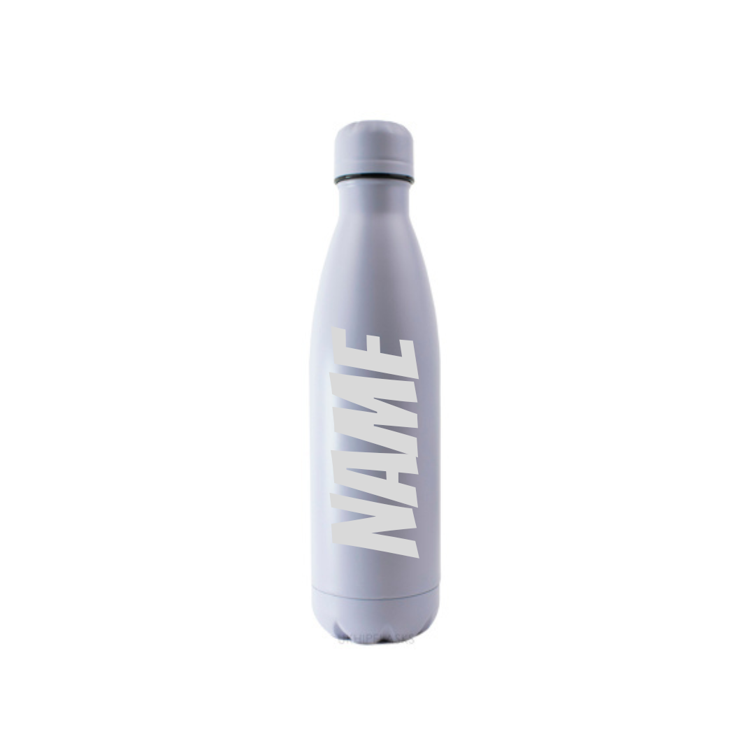 Personalised Gift: Steel Water Bottle, Any Club Name & Any Name