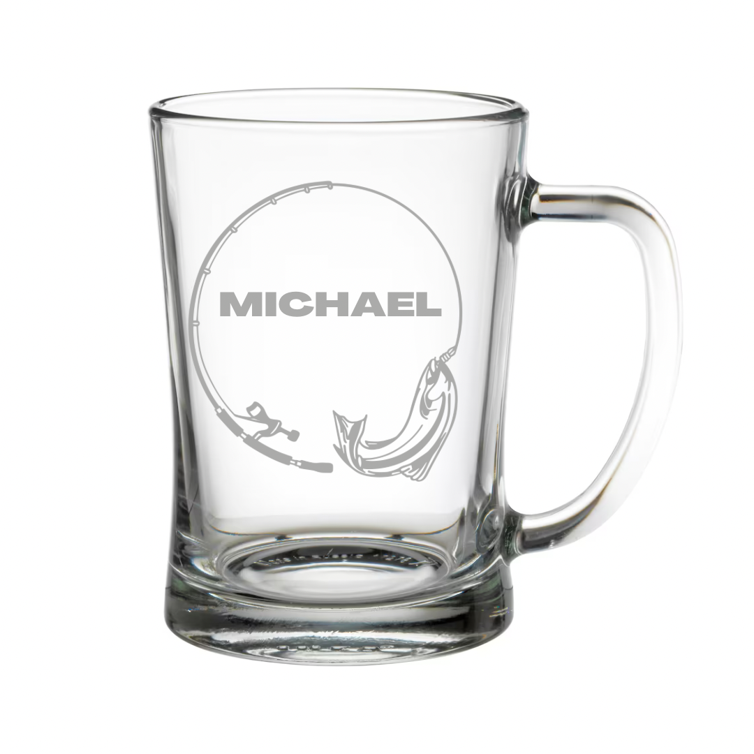 Personalised Gift: Beer Tanker, Fly Fishing Design, Any Name