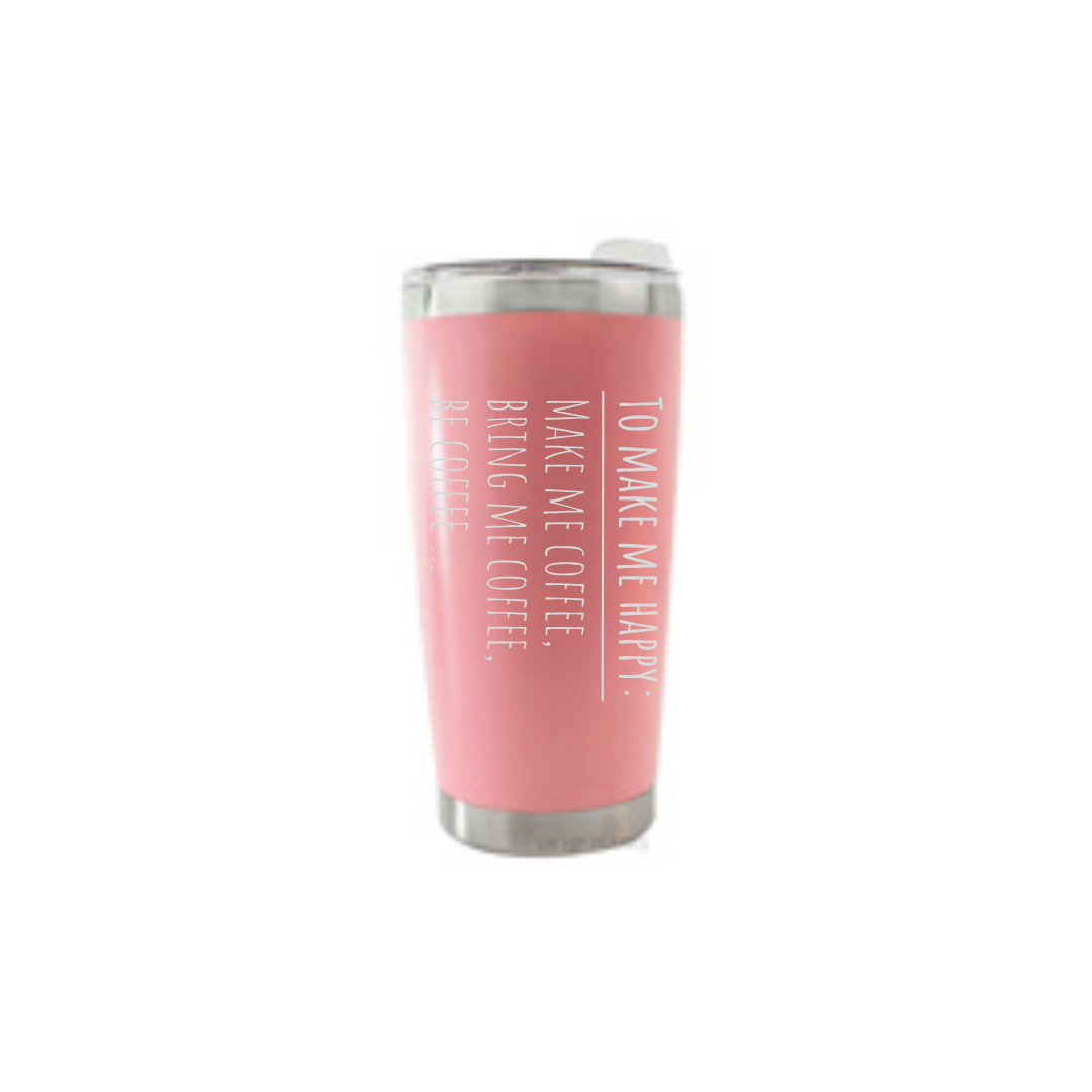 Personalised Gift: Thermal Travel Mug, Bring Me My Coffee Design