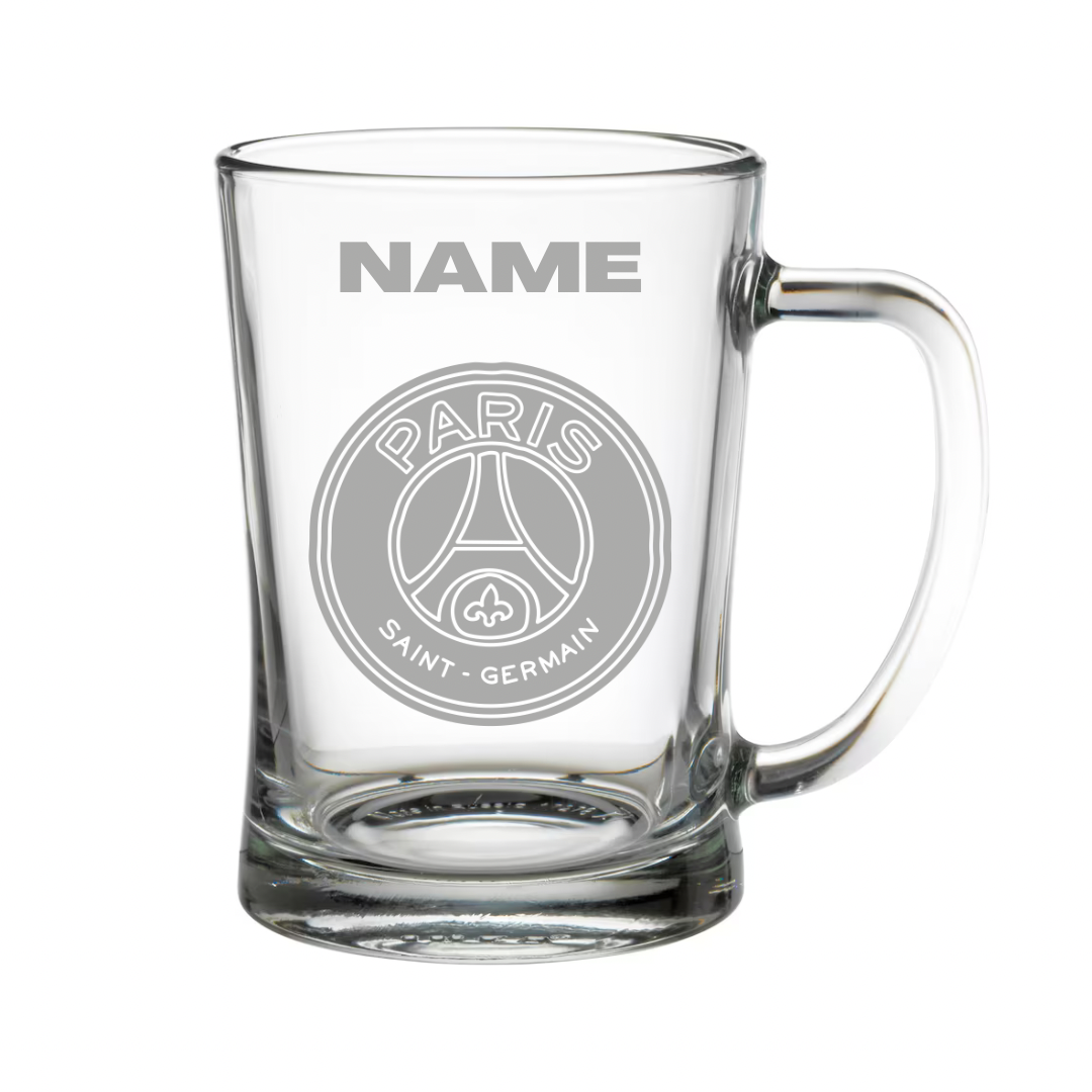 Personalised Gift: Beer Tanker, Football Design, Any Club Badge, Any Name