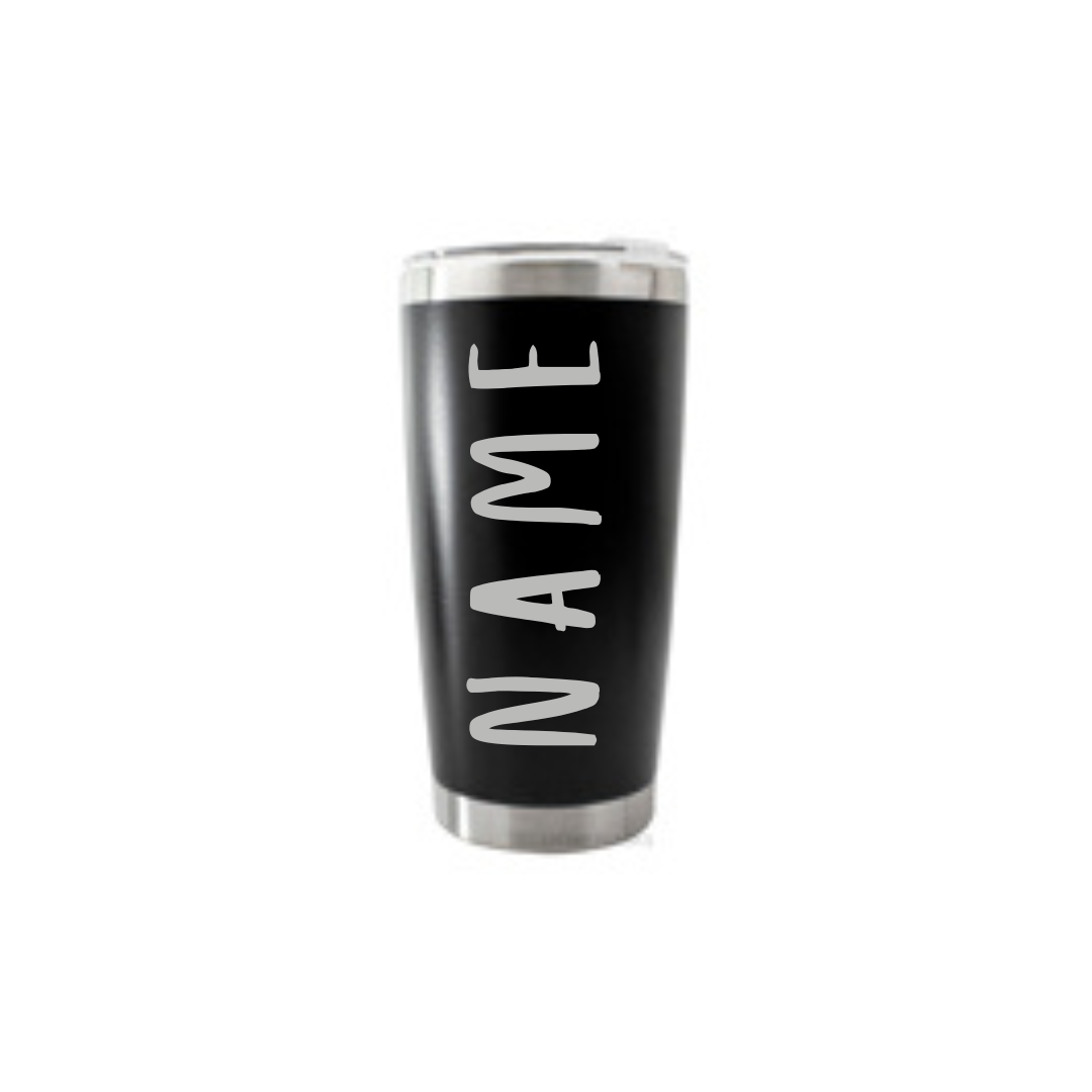 Personalised Gift: Thermal Travel Mug, Shit Happen’s Coffee Helps Design