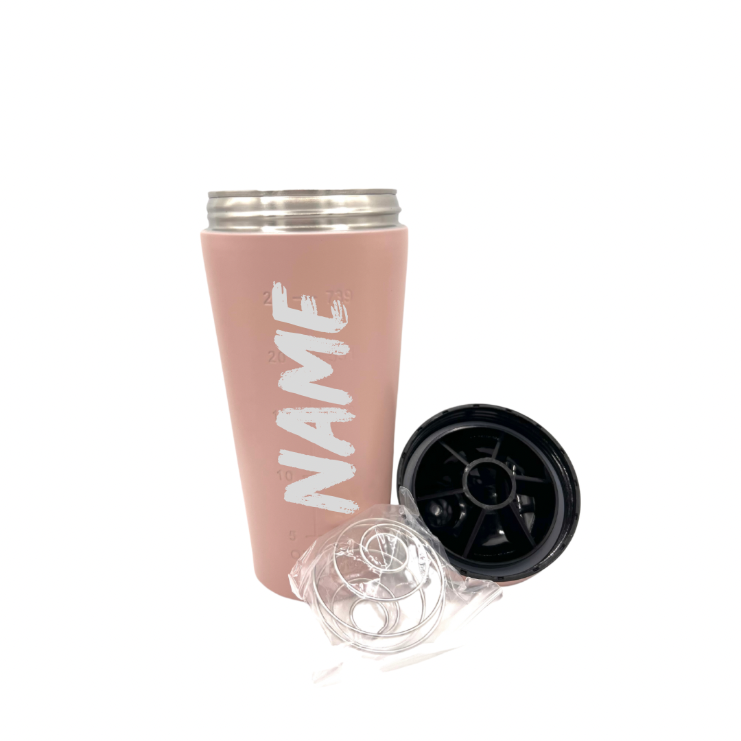 Personalised Gift: Custom Steel Protein Shaker, Fitness Gift, Gym Gift