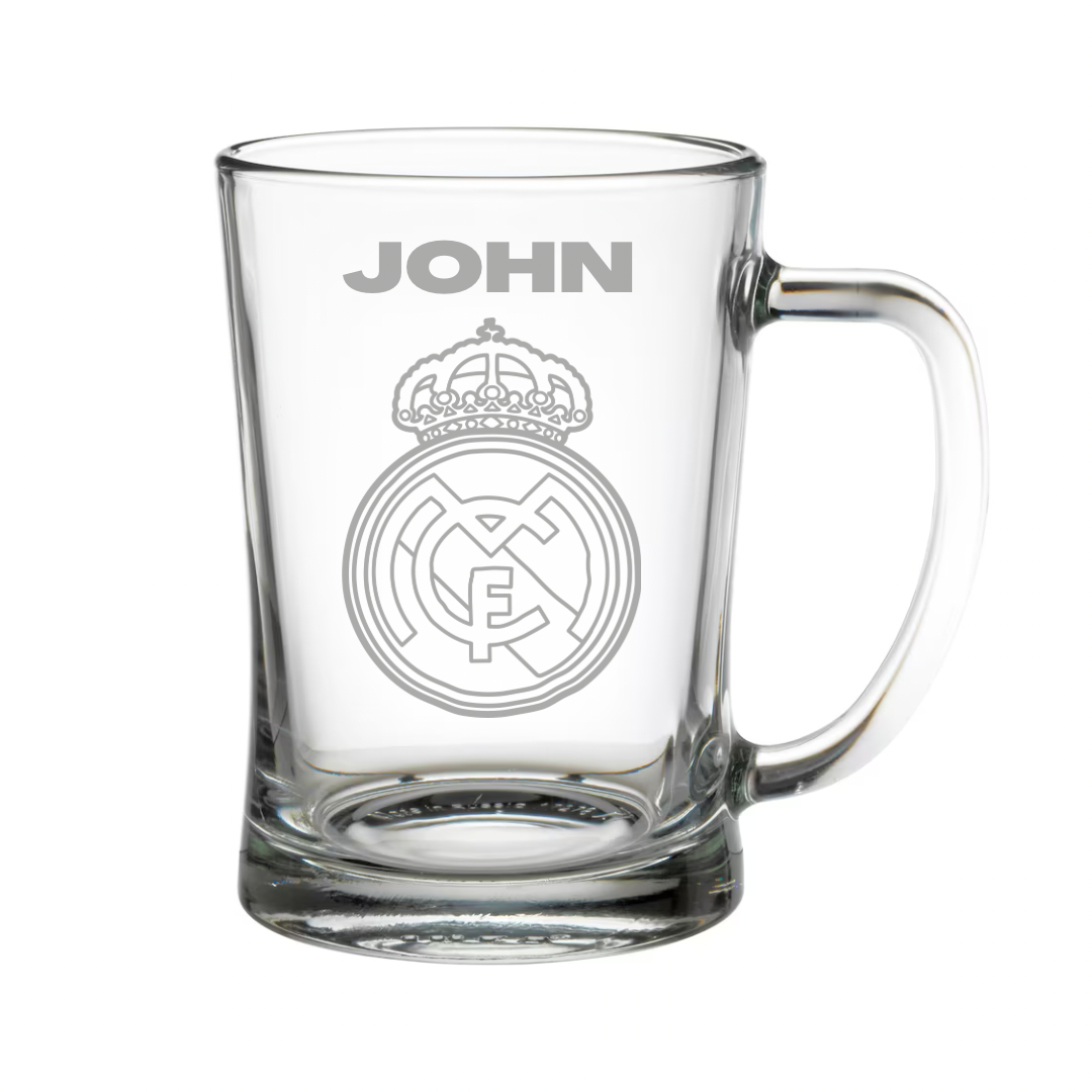 Personalised Gift: Beer Tanker, Football Design, Any Club Badge, Any Name