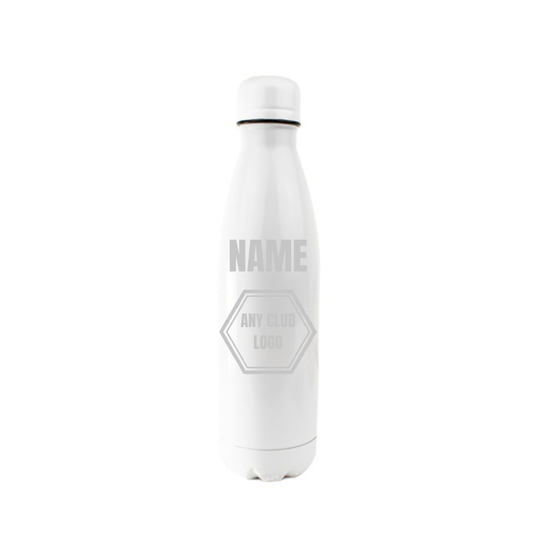 Personalised Gift: Gym Logo Steel Water Bottle, Personalised with Any Name & Any Gym Logo
